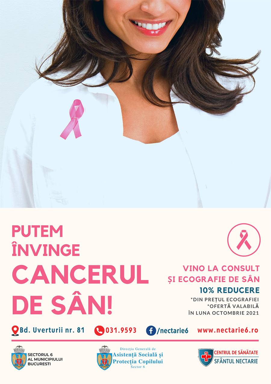 Împreună putem învinge cancerul de sân!