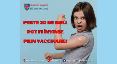 Știai că vaccinarea copiilor este gratuită?