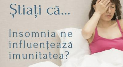 Știați că ... insomnia ne influențează imunitatea?