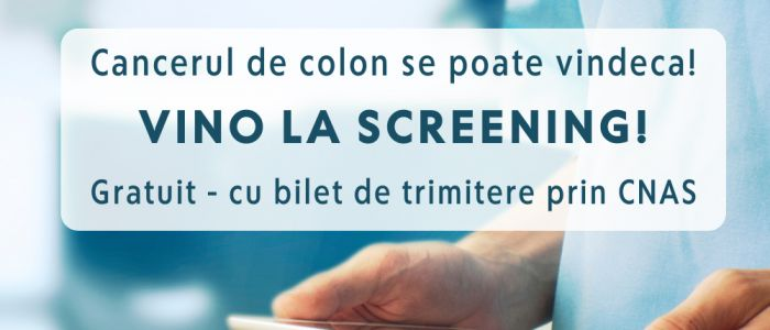 Cancerul de colon se vindecă dacă este depistat la timp! Screeningul îți poate salva viața!