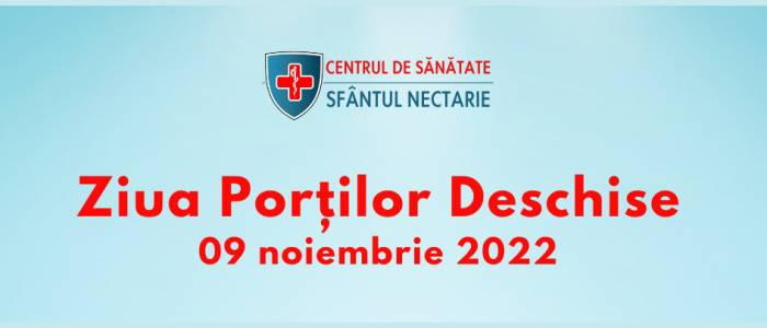 Campanie ZIUA PORȚILOR DESCHISE / Miercuri - 09 noiembrie 2022